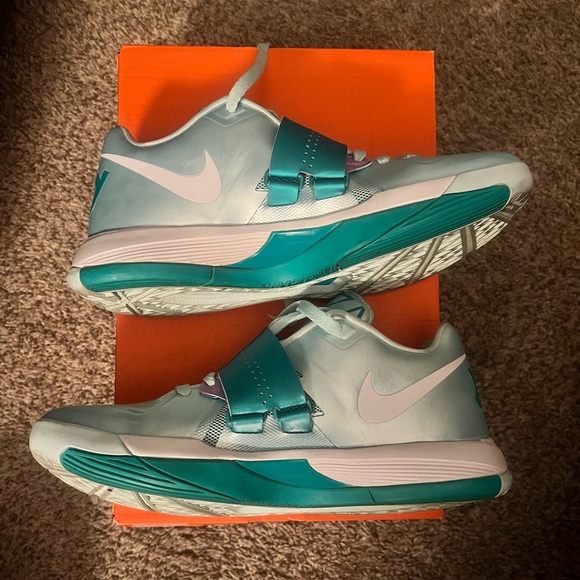 Nike Zoom KD IV Mint Candy/White New Green Size 9 - Picture 4 of 10